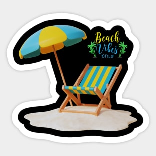 beach vibe t-shirts Sticker